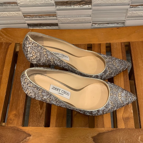 Jimmy Choo Romy 85/41 LLC/172 Silver - Picture 1 of 8